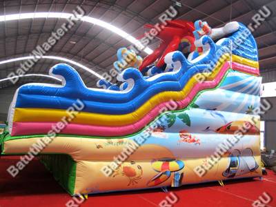 Водная горка для бассейна «Мистер Крабс», 9×6×8,2 м