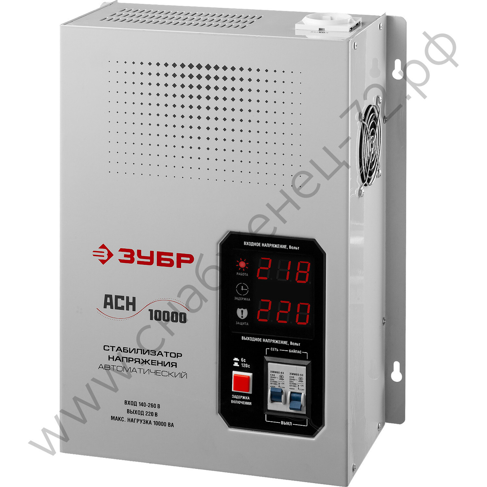 ЗУБР 10000ВА 10 кВ, Автоматический стабилизатор напряжения, Профессионал (59387-10)