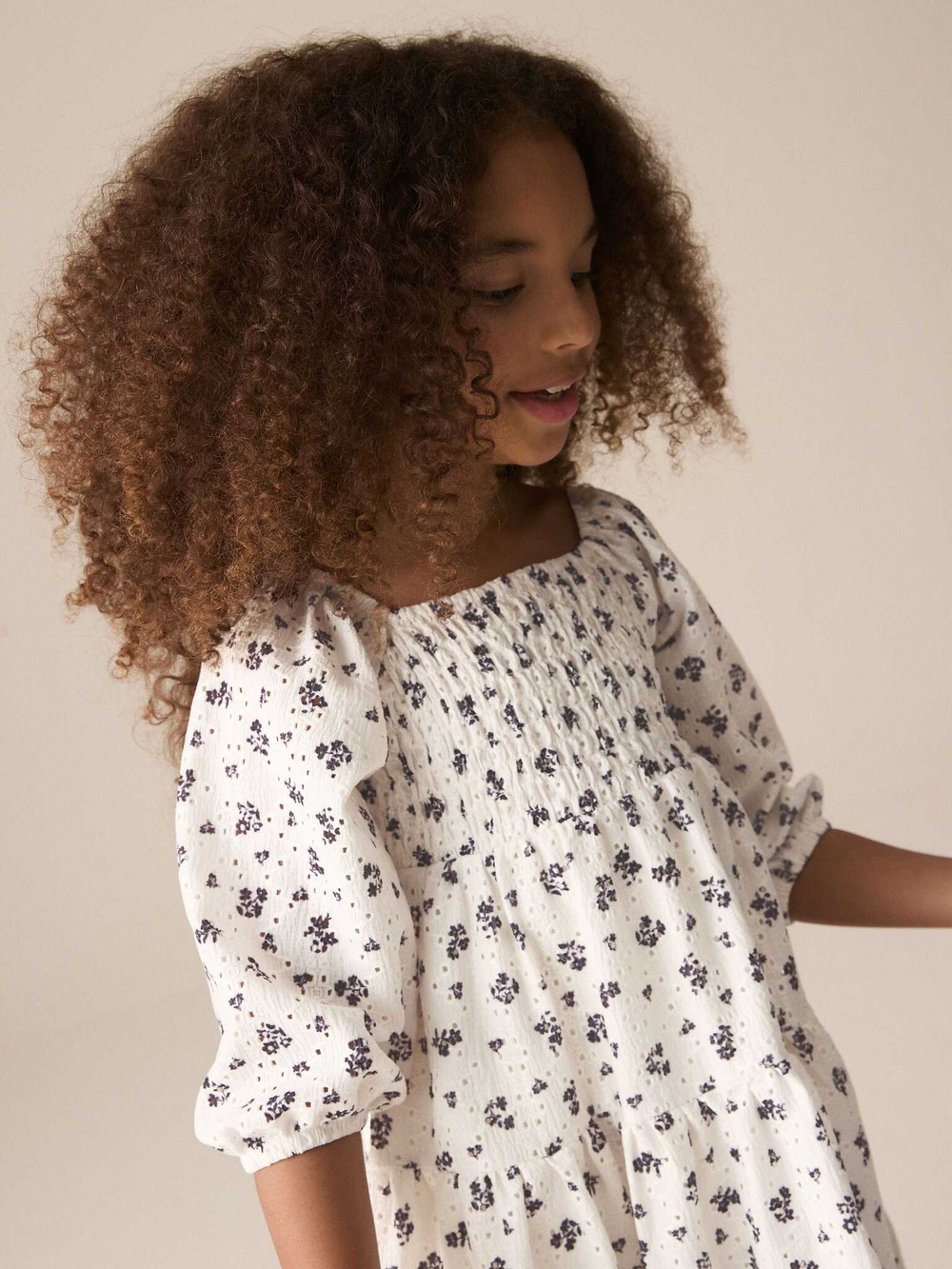 Платье для девочки Next E57-231, Молочный