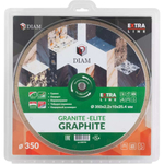 Диск алмазный DIAM 1A1R GRANITE-ELITE GRAPHITE 350*25.4 мм гранит