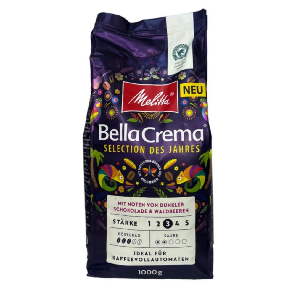 Кофе в зернах Melitta Bella Crema Коллекция года, 1 кг, 2 шт