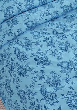 Простынь на резинке Сказка "Шамбала (синяя)" 90х200 см, перкаль