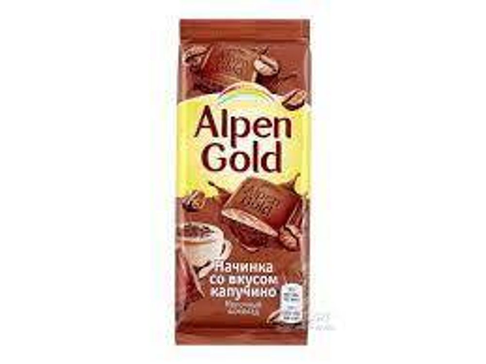 АльпенГольд Молочный Шоколад со Вкусом Капучино 85г