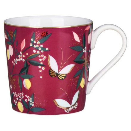 Portmeirion Sara Miller Orchard Mug 340ml Deep Mauve