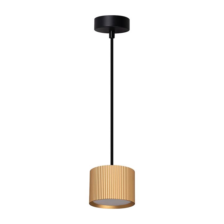 Светильник потолочный Feron Barrel HL4588 ARIA levitation 12W, 230V, GX53, золото + черный, на подвесе 1,7 м