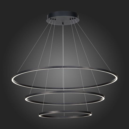 ST605.403.114 Cветильник подвесной SMART ST-Luce Черный/Белый LED 1*114W 2800-6500K AURA