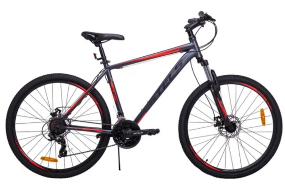 Велосипед 27.5" Stels Navigator-700 MD р.19" серый/красный