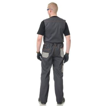 Полукомбинезон "Бренд" (т.серый/с.серый)