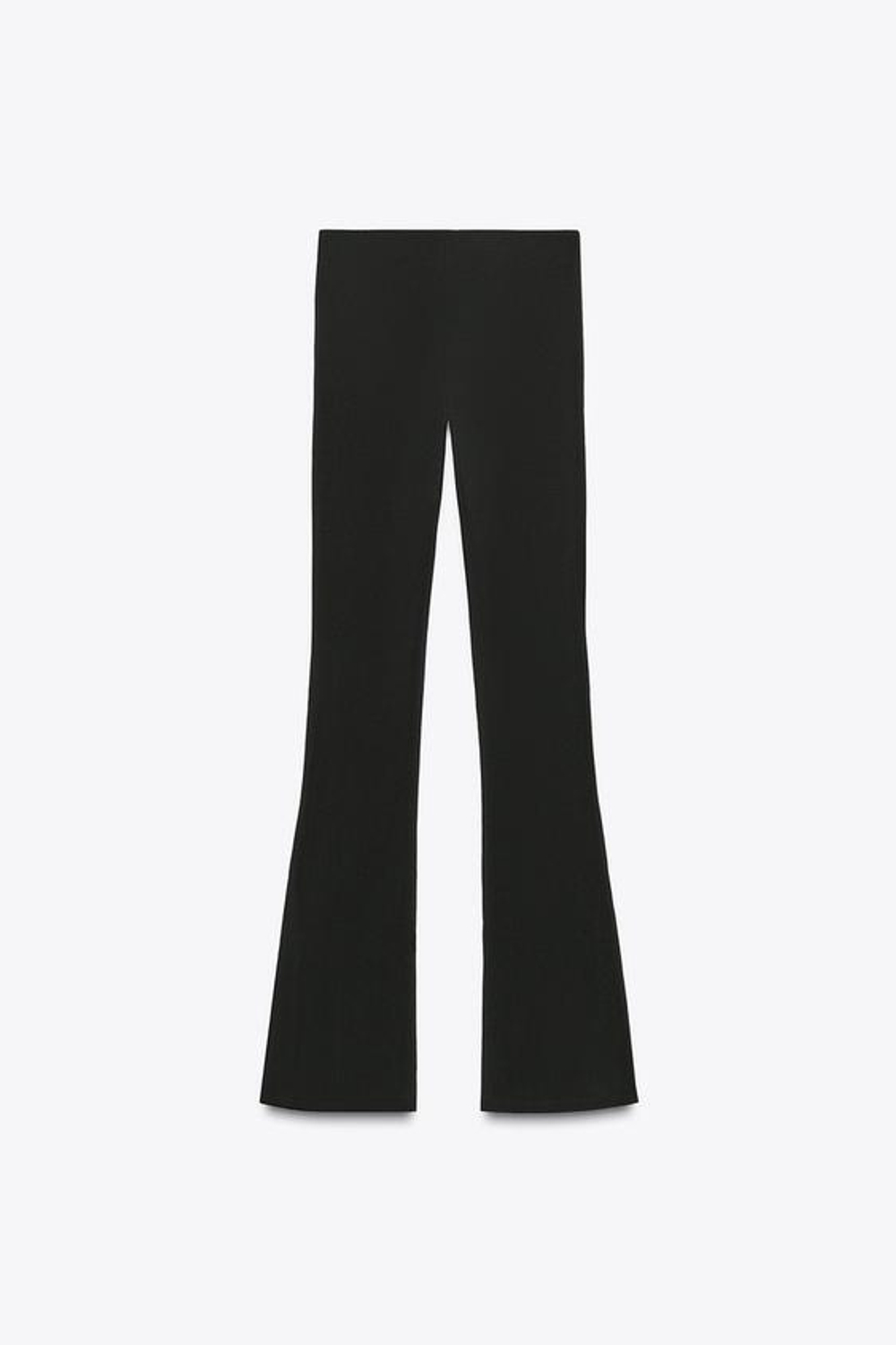 ZARA ЛЕГИНСЫ FLARE С ПУГОВИЦАМИ СНИЗУ, ЧЕРНЫЙ