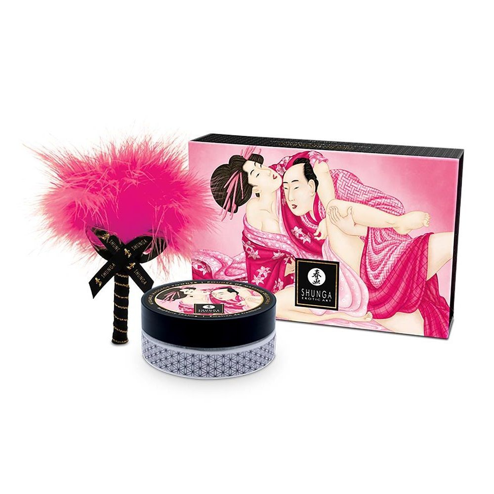 Массажная пудра Shunga Raspberry Feeling – аромат малины, 75 г
