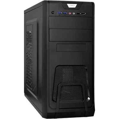 Exegate EX278391RUS Корпус Miditower Exegate CP-603 Black, ATX, , 2*USB+2*USB3.0, Audio
