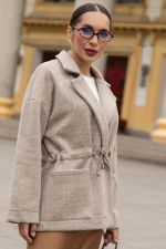 Пальто-пиджак (бежевый) Б14132-7М LT Collection