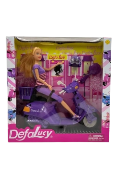 Defa Кукла со скутером и аксессуарами