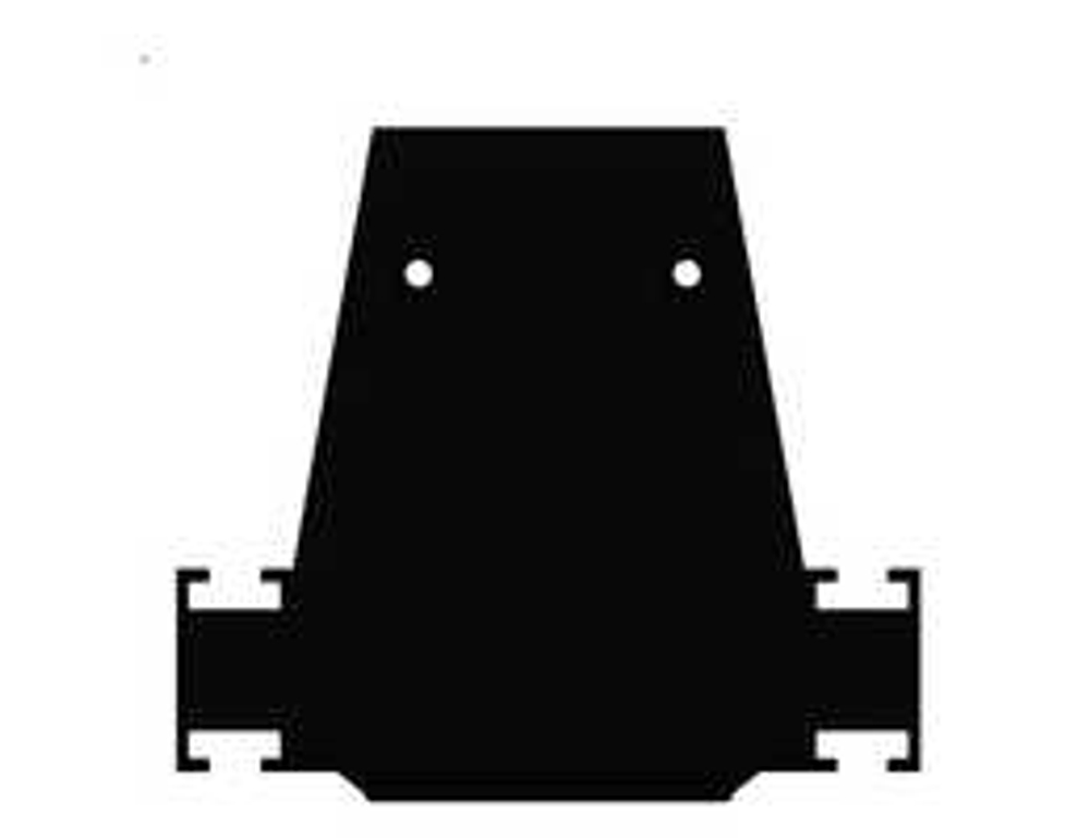 Заглушка боковая глухая для профиля DN18521,  цвет черный