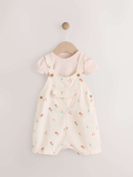 Боди с коротким рукавом и комбинезон в комлекте для малышей Next AA8-189, Светло-розовый, Песочный