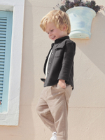 Комплект из трех предметов для мальчика Next B47-200, Темно-серый, Белый, Песочный