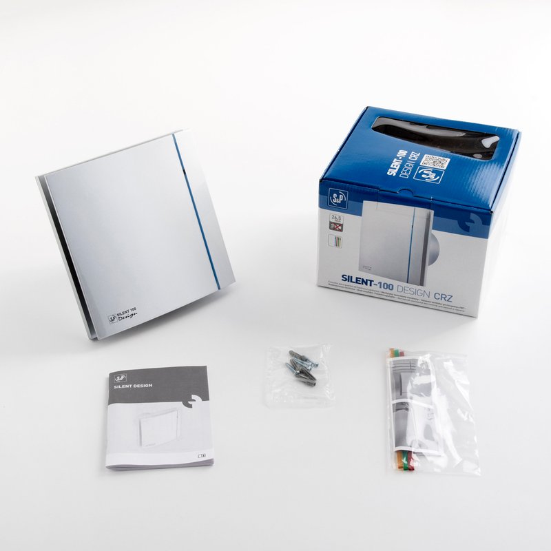 Накладной вентилятор Soler Palau SILENT-100 CRZ SILVER DESIGN 3C