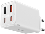 Зарядное устройство Baseus GaN6 Pro 2C+2U 65W USB Type-C, USB белый