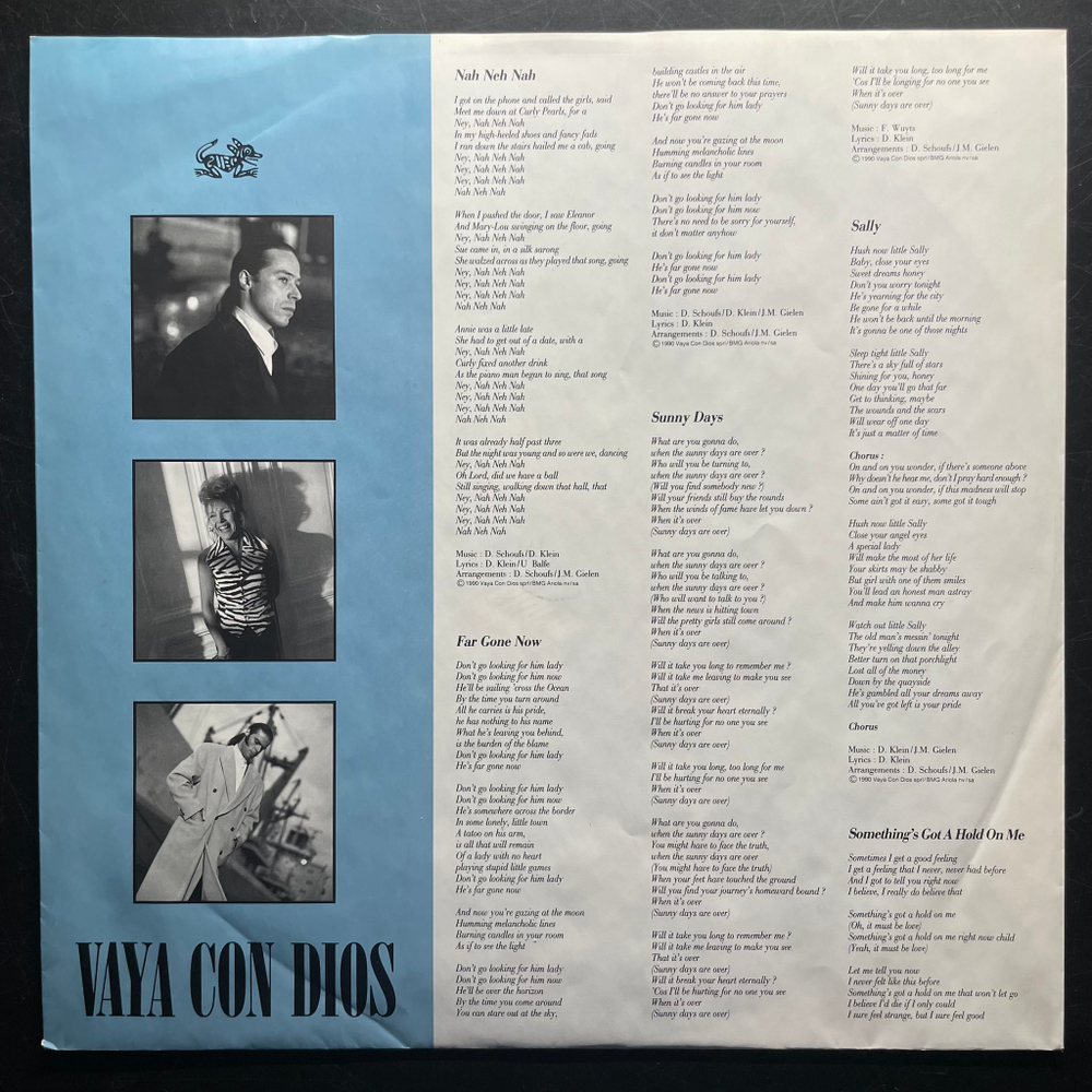Vaya Con Dios ‎– Night Owls (Бельгия 1990г.)