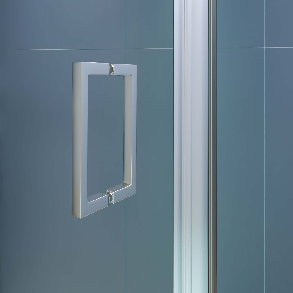 Душевая дверь из стекла, распашная с системой Pull&Slide в нишу RGW SV-05Gr- серая (Ribbed (Ребристое), 1000)