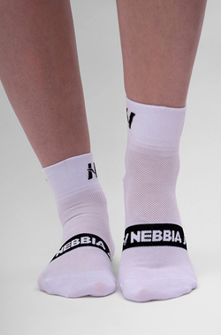 Носки Nebbia "EXTRA PUSH" crew socks 128 White