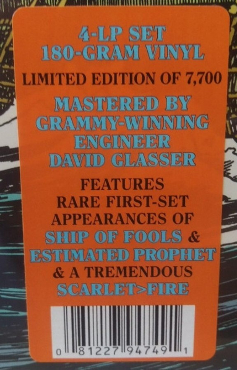 Grateful Dead / Capitol Theatre, Passaic, NJ, 4/25/77 (Limited Edition)(4LP)