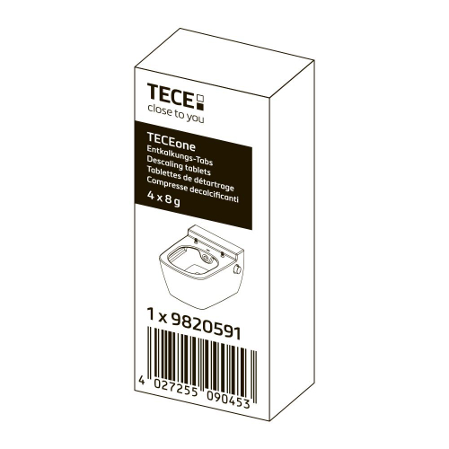 Таблетки для удаления известкового налета TECEone (комплект 4 шт.)