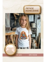 Термонаклейка на одежду, термопринт Кудряшка