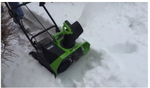 Снегоуборщик GREENWORKS GD40SB 40В,51см,б/щ,1хАКБ 4Ач и ЗУ (2600607)