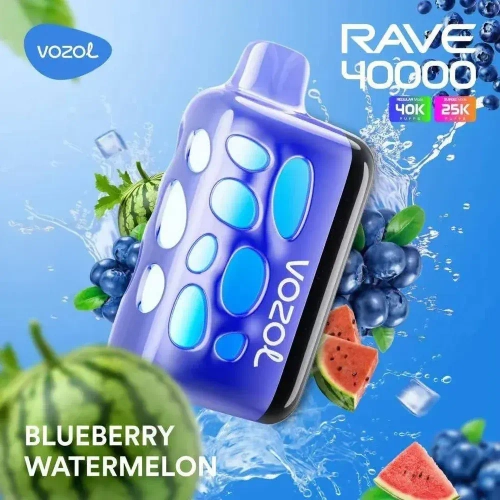 Vozol RAVE 40000 - Blueberry Watermelon (5% nic)