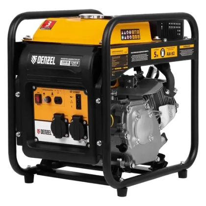 Генератор инверторный GT-3500iF, 3.5 кВт, 230 В, бак 5 л, открытый корпус, ручной старт