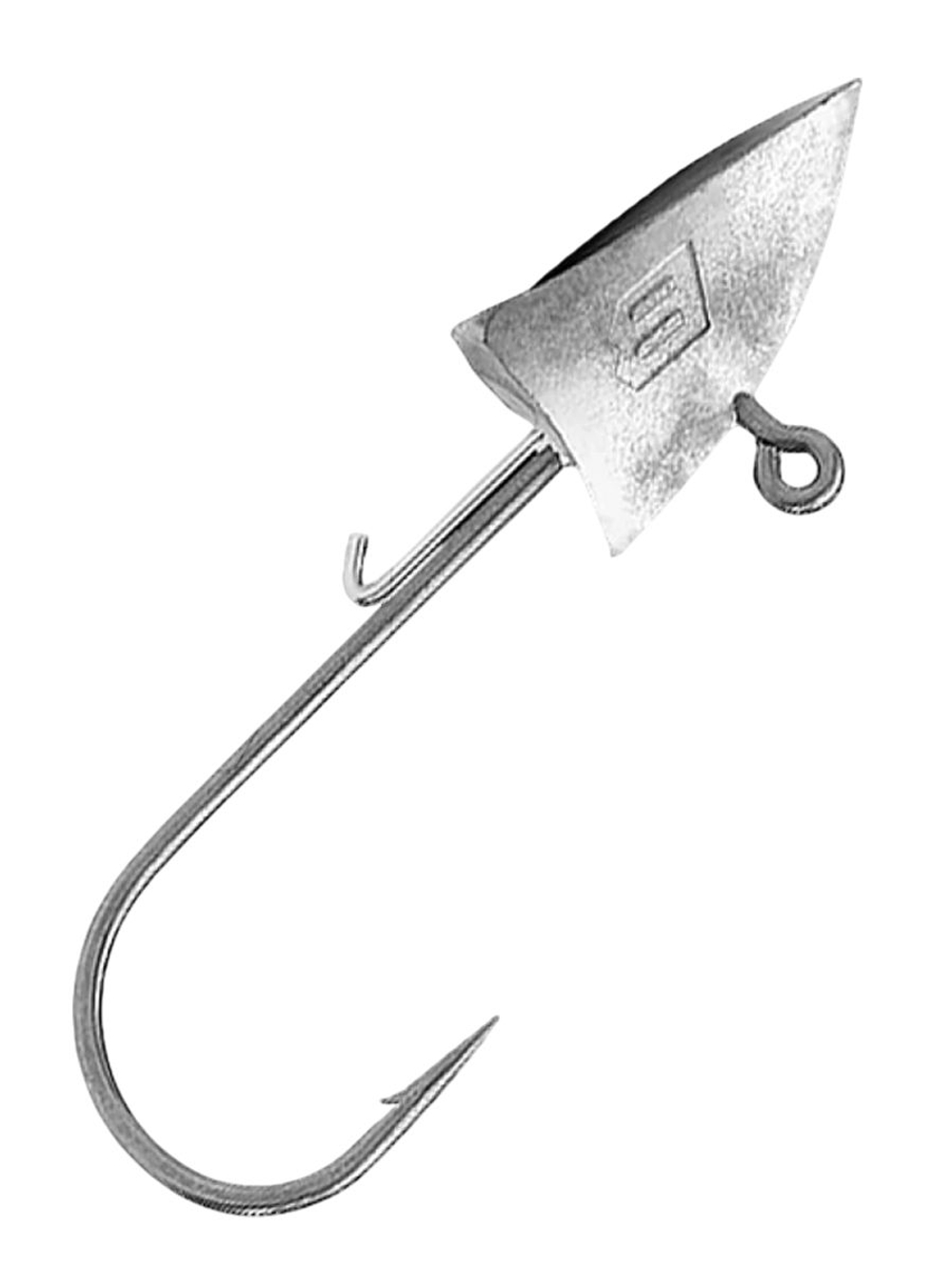 Джиг-головка для рыбалки BKK Silent Chaser Prisma Darting, размер крючка 2/0, вес 15г, 3 шт.