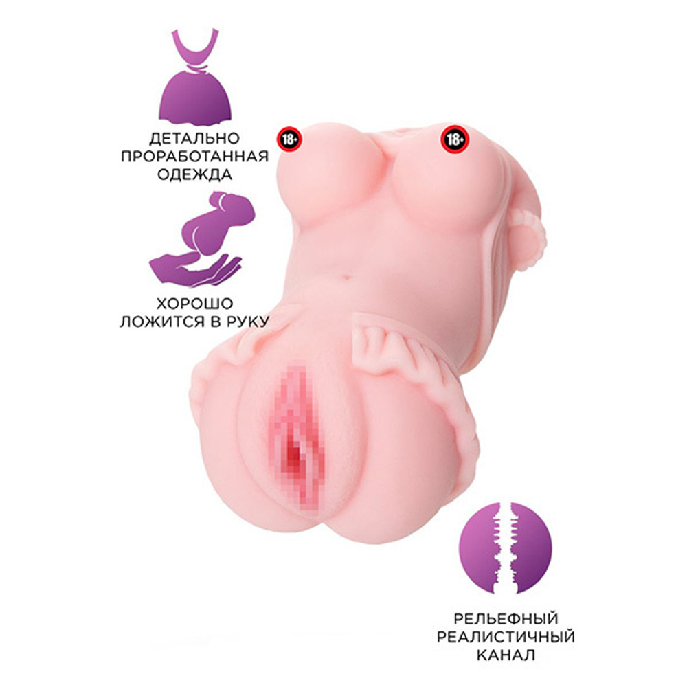 Мастурбатор-вагина 11,5см ToyFa Juicy Pussy Little Flower 893040