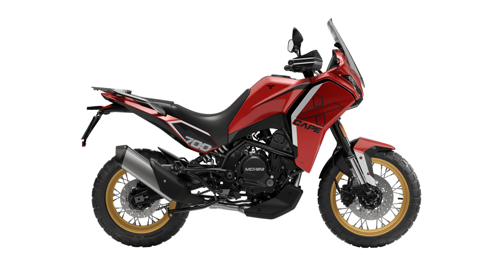Мотоцикл Moto Morini X-CAPE 700 Gold Spoke Wheel, красный