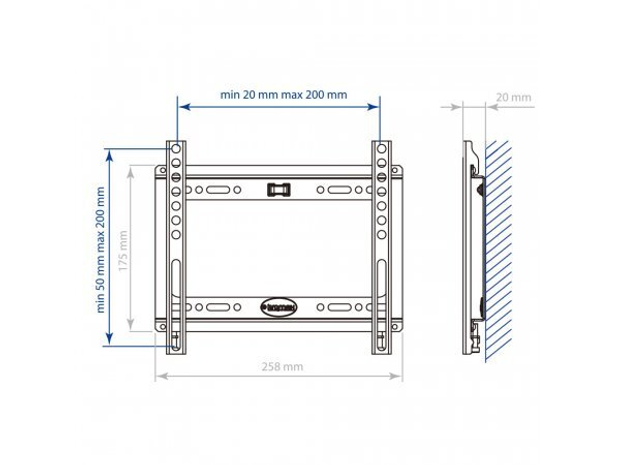 Кронштейн Kromax Ideal-5W (белый)