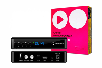 Спутниковый приемник Телекарта EVO 09 R5 HD (conax/Irdeto) без карты 2 года гарантия