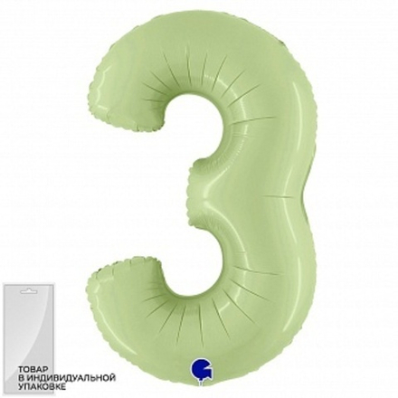 Г ЦИФРА 3  40" Сатин Оливка