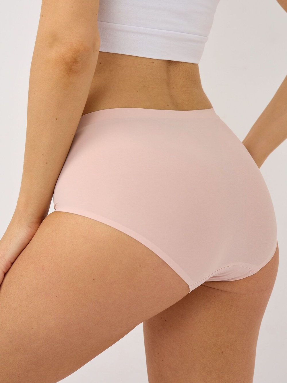 Набор из 5 бесшовных шелковистых трусиков (Размер: S) (Цвет: разноцветный)