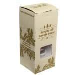 Сувенир с подсветкой «Зимняя свеча» 25*9,5 см