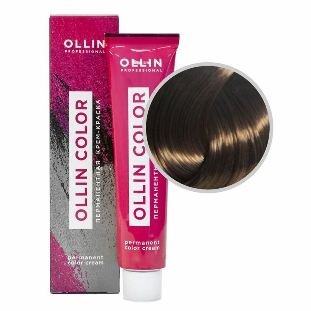 OLLIN COLOR 6/71 темно-русый коричнево-пепельный 60мл Перманентная крем-краска для волос
