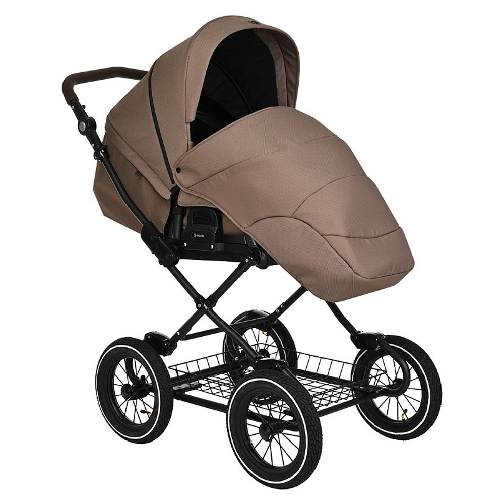 Детская коляска Roan Bass Next Classic d12 2 в 1 RCL265/1 Raisin Mood