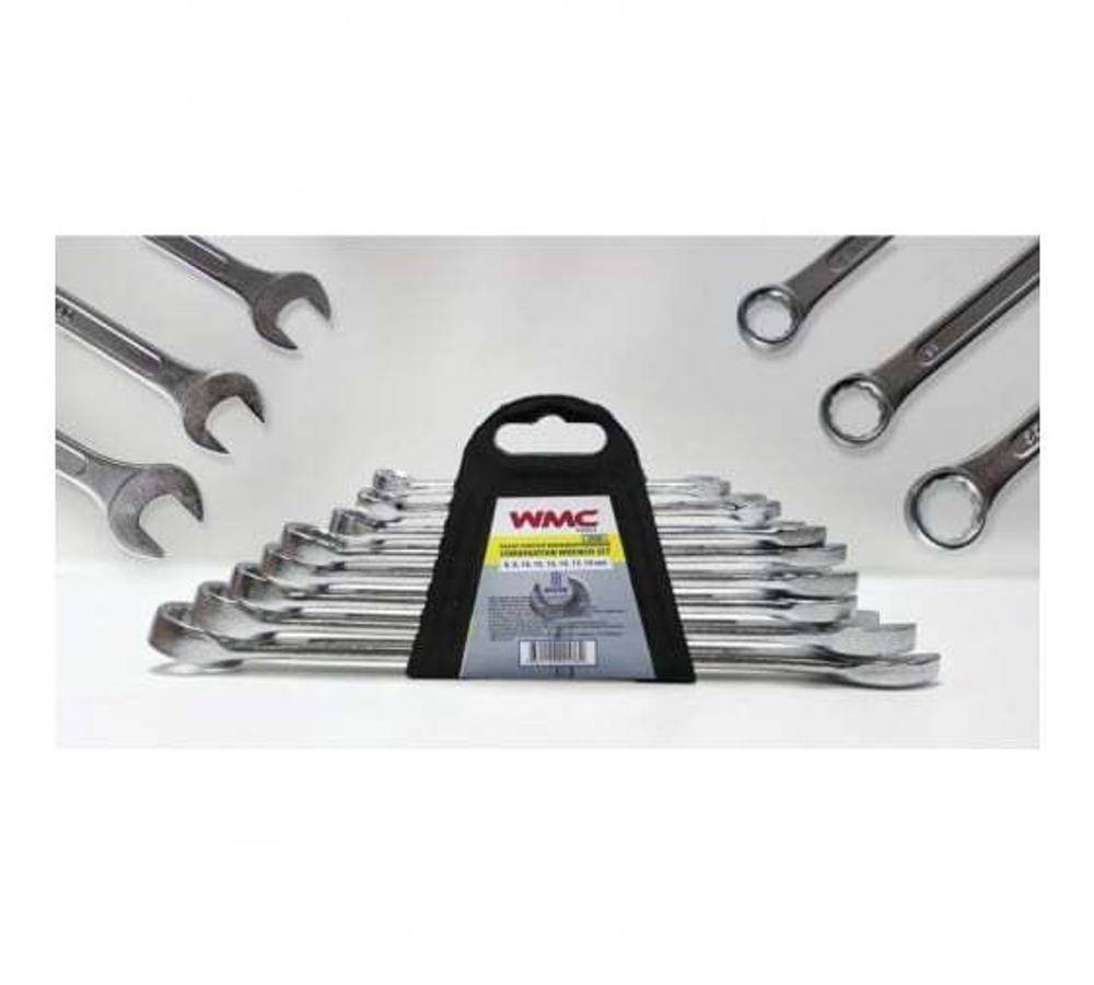 КЛЮЧИ КОМБИНИРОВАННЫЕ, НАБОР 8ПР. (6, 8, 10, 12-14, 17, 19ММ) 5086