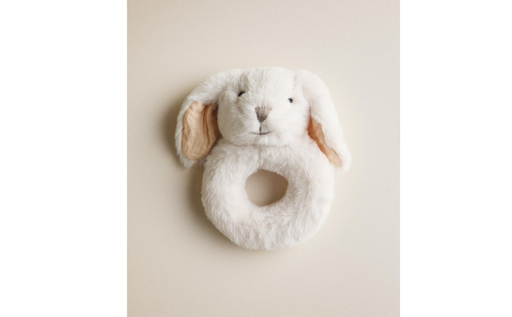 Погремушка детская Zara Home, хлопок, белый, 7611/052