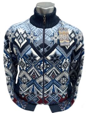 Pulltonic из шерсти и кашемира на полном замке "Ромбический" Размеры (50-54)