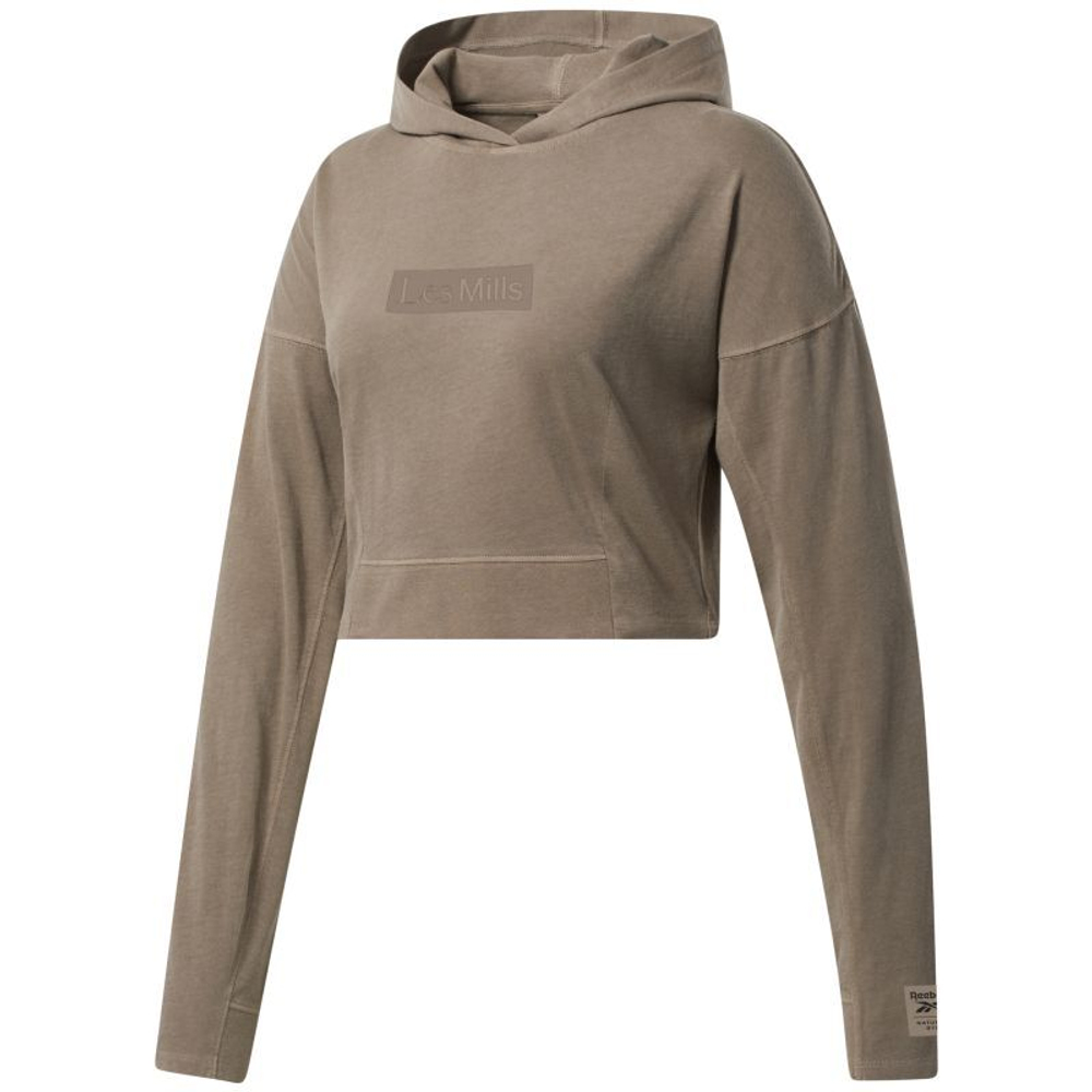 Женская теннисная куртка Reebok Les Mills Natural Dye Lightweight Hoodie W - boulder grey