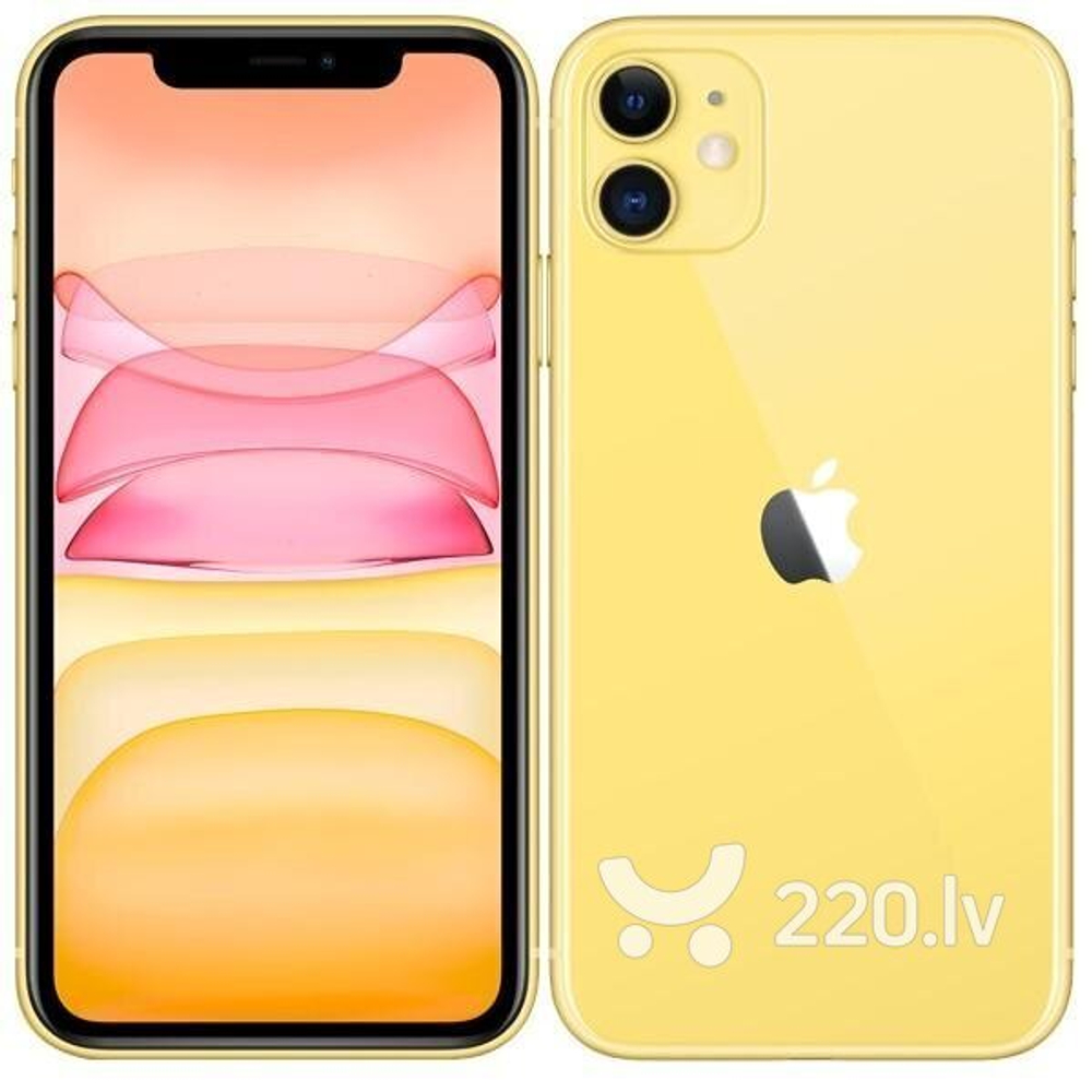 Смартфон Apple iPhone 11 64GB Yellow новая комплектация (MHDE3RU/A)