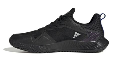Мужские кроссовки теннисные Adidas Defiant Speed M - core black/blue dawn/lucid fuchsia