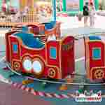Аттракцион рельсовый для малышей «Радуга Счастья», 3 вагона, 12 мест