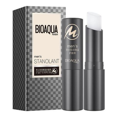 Увлажняющий мужской бальзам для губ с витамином Е и экстрактом кукурузы BIOAQUA men's STANOLANT, 2.7 гр.