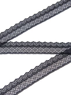 02-29 Кружево узкое эластичное 2,7 см, черный 170